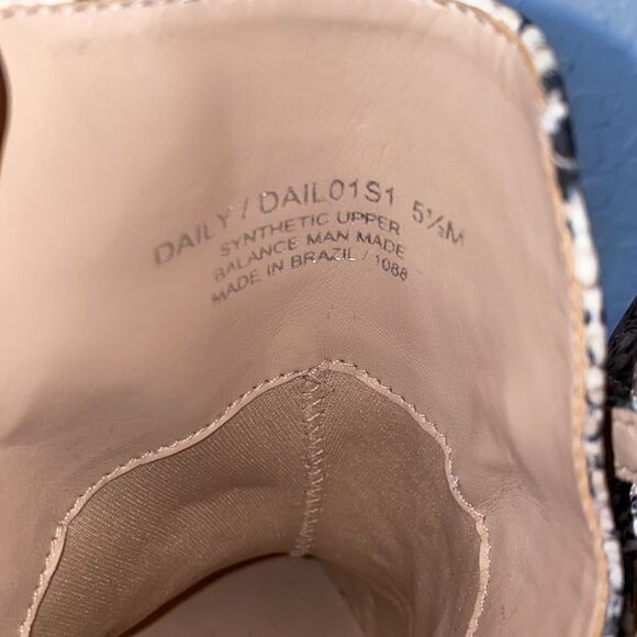 Steve Madden Daily Snakeskin Print Slingback Boots - Picture 6 of 11